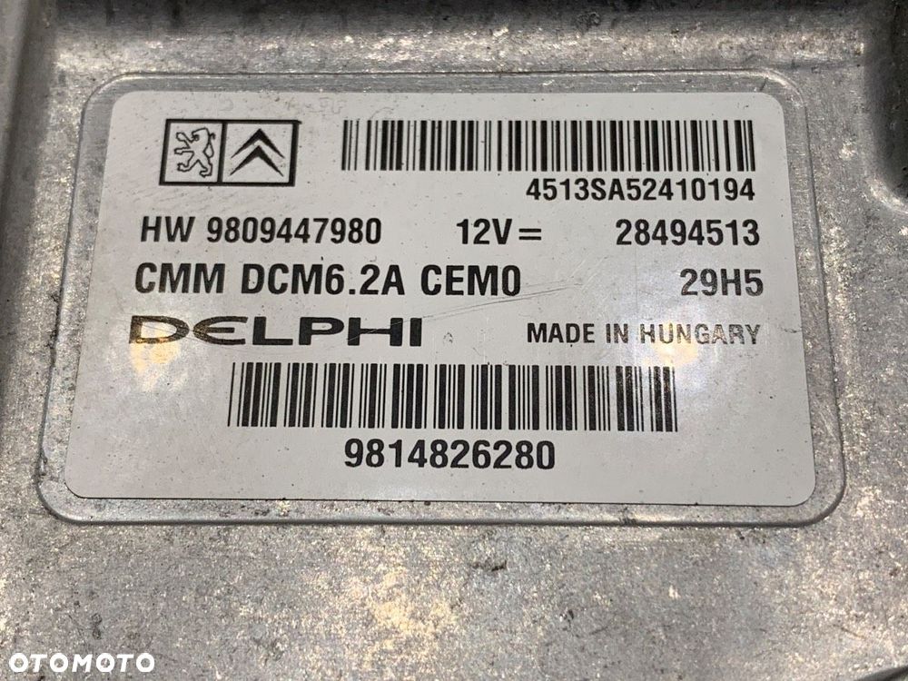 KOMPUTER SILNIKA  PEUGEOT 508 SW I (8E_) 2010 - 2018 2.0 HDi 180 RXH 133 kW [181 KM] olej napędowy - 4