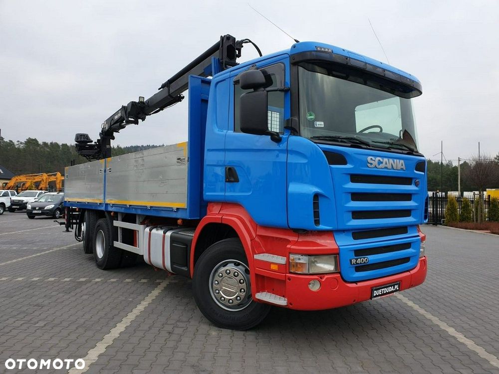 Scania R 400 LB 6x2 HDS Budowlanka Widły Oś Skrętna Super Stan - 16