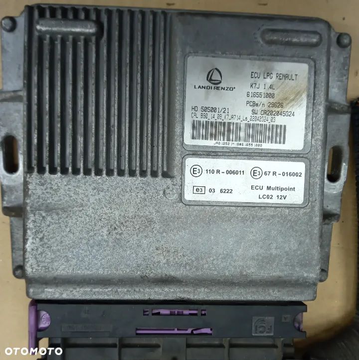 Dacia Sandero I  komputer sterownik instalacji gazowej Landi Rezo 616551000 - 1