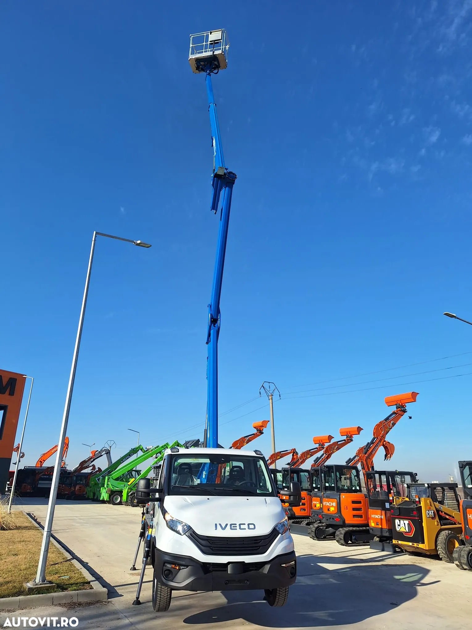 Iveco NACELA la 20m, marca CTE din Italia, sasiu Daily 3,490kg permis cat B, ridica 250kg, posibilitate leasing, PROMOTIE 81900 EUR+Tva - 24