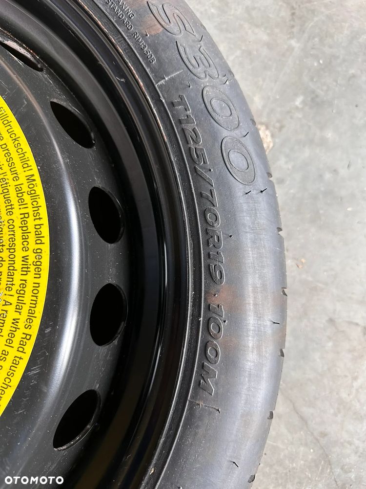 Koło dojazdowe Audi A4 B9 8W 8W0601027B 8W0601027 125/70 R19 - 5