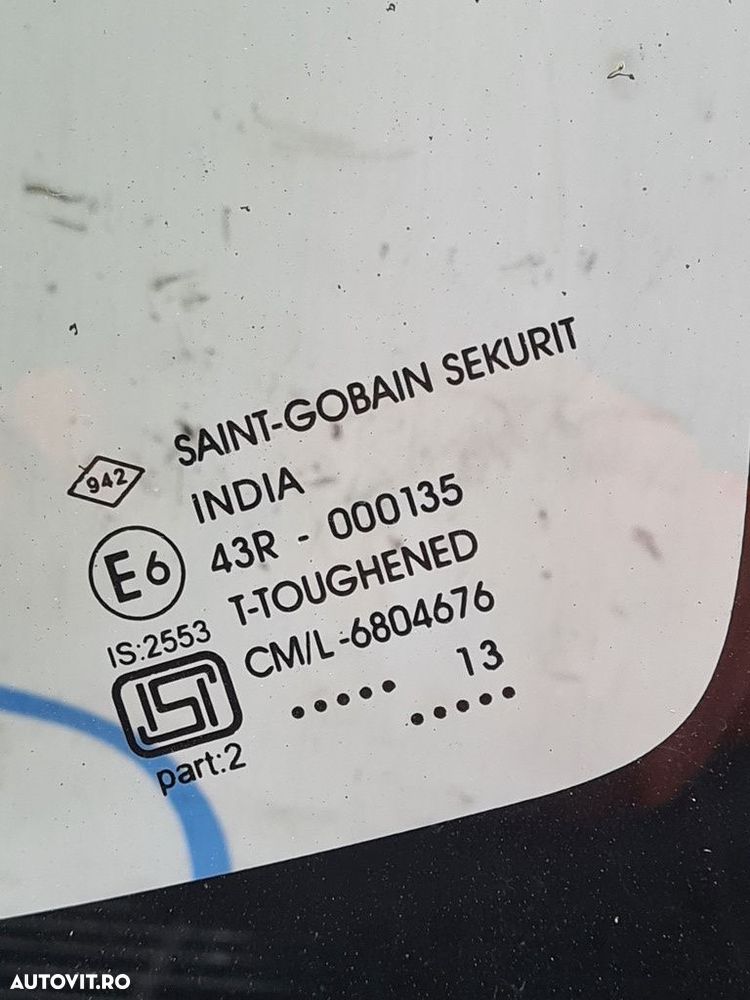 Geam fix caroserie dreapta Dacia Duster 2010 - 2013 SUV 4 Usi (934) - 3