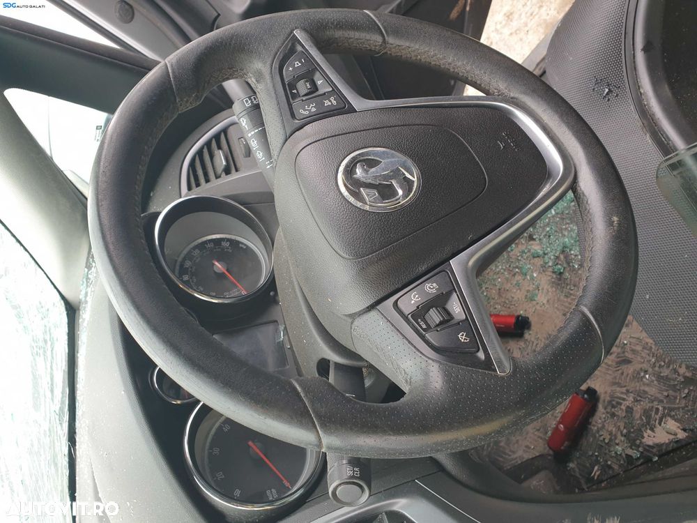 Volan Piele Perforata 3 Spite Cu Comenzi FARA Airbag Opel Astra J FL Facelift 2012 - 2016 [K4119] - 3