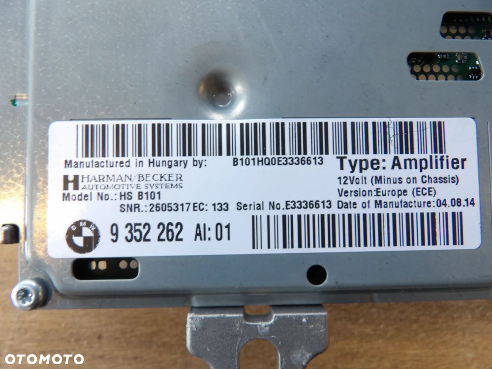 BMW - F01 - WZMACNIACZ ACTIVE SOUND - HARMAN BECKER - 9352262 - 2