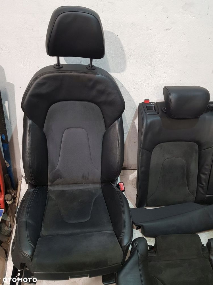 fotele kanapa komplet audi a4 b8 07- alcantara elektyczne eur - 2