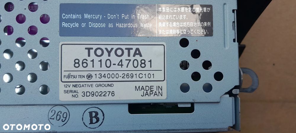 TOYOTA PRIUS II EKRAN MONITOR NAWIGACJI GPS 86110-47081 - 3