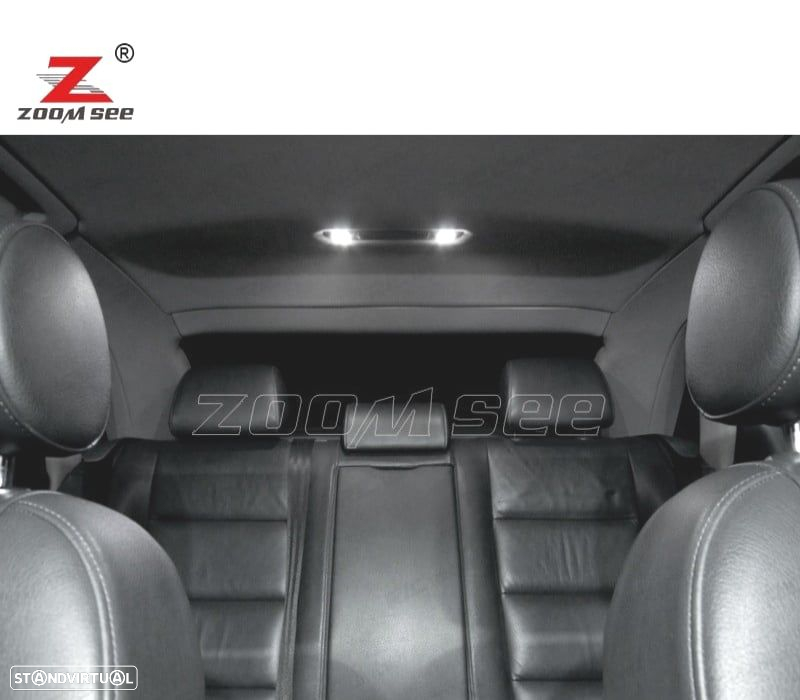 KIT COMPLETO DE 20 LÂMPADAS LED INTERIOR PARA AUDI A4 S4 RS4 B6 B7 SEDAN SALOON SÃLO 2002-2008 - 2