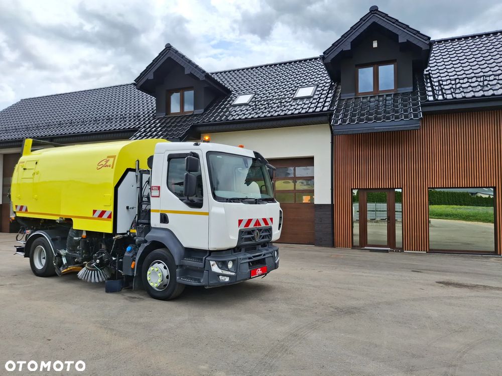 Renault D16 Midlum Zamiatarka SEMAT Zoeller FAUN Karcher Listwy Wysokiego Ciśnienia Szczotki L/R Rura Do Liści 2017r EURO 6 - 1