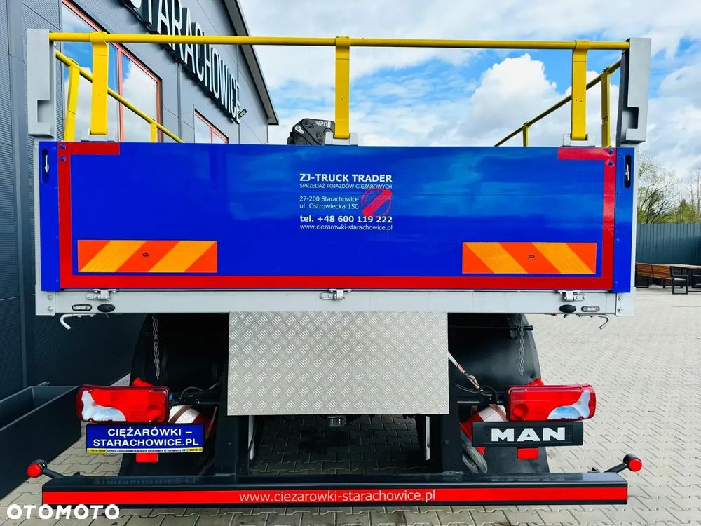 MAN MAN TGM TGL TGS 18.250 E6 // orginał. przebieg 107tys km // 4x2 // żuraw HMF 1420 K2 HDS dzwig kran crane - 15