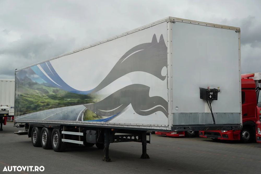 LeciTrailer CONTAINER / ELEVATOR PALFINGER 2.500 KG / AXĂ RIDICATĂ / SAF / PODEA REZISTENTĂ / OBLOANĂ RULOU - 8