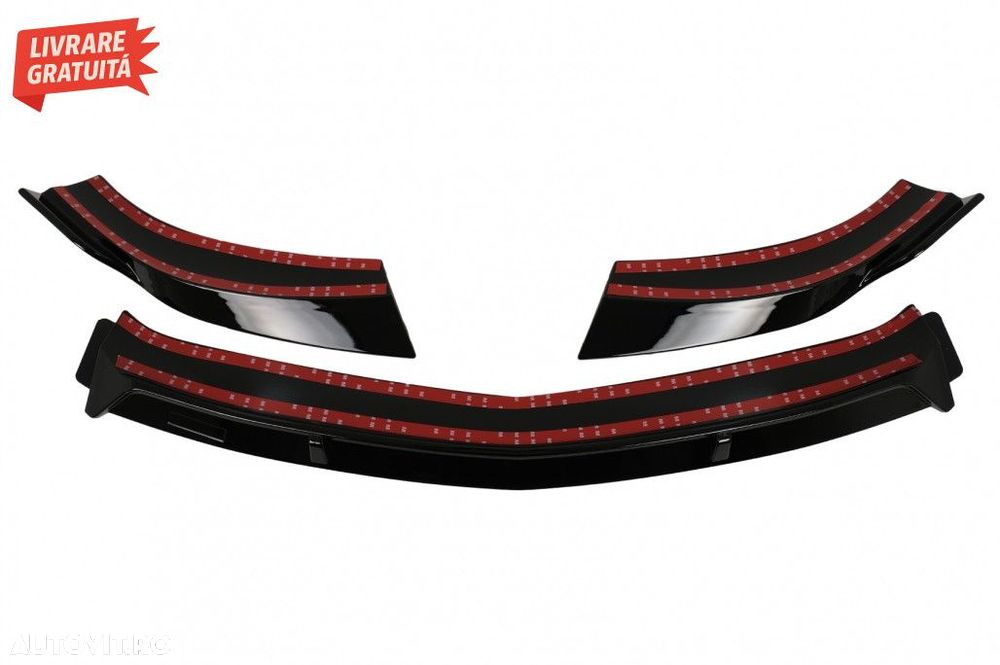 Prelungire Bara Fata Mercedes CLA45 C117 X117 (2013-2016) Negru Lucios - 8