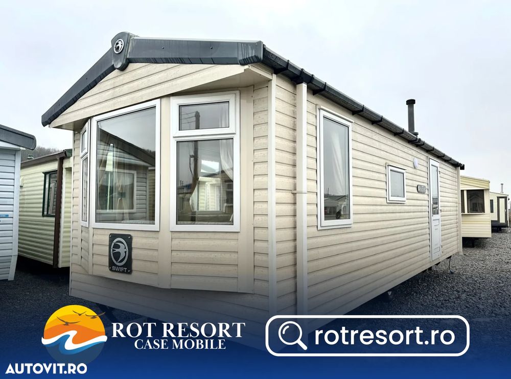 Alta Casă mobilă Swift Burgundy | Tâmplărie PVC | 9 x 3 m | 2 dormitoare și 1 baie - 1