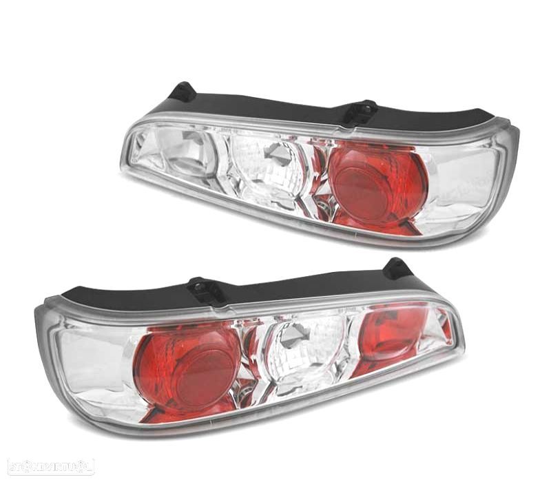 FAROLINS TRASEIROS FIAT SEICENTO 600 98-10 CROMADO - 1