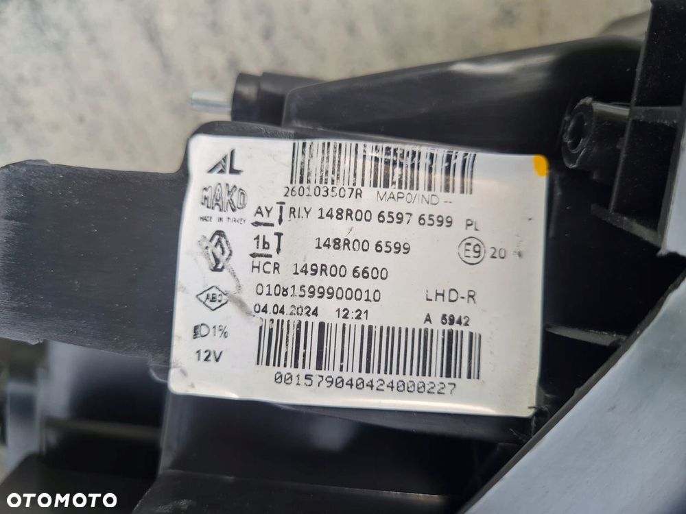 RENAULT CLIO V LIFT Kompletne Lampy przód Full Led 260600149R 260103507R - 14