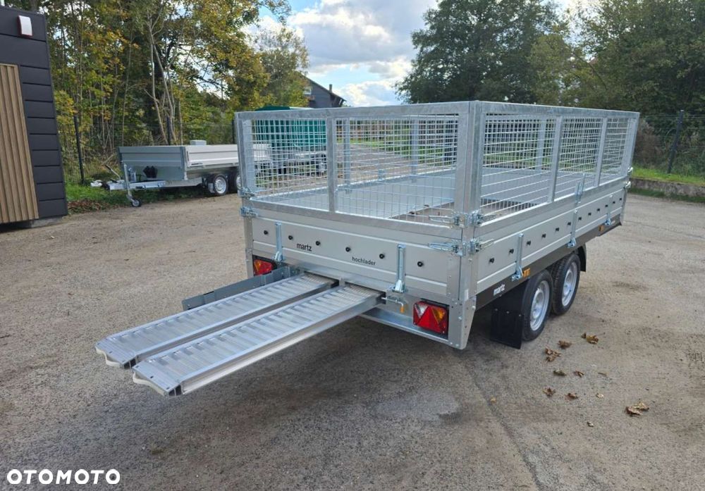 Martz Martz Hochlader przyczepa dwuosiowa 320/2 2,7T burty Alu - 12