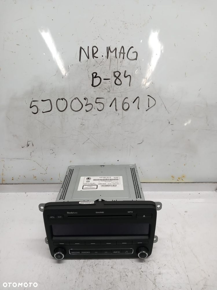 RADIO CD MP3 SKODA FABIA II 5J0035161D - 1