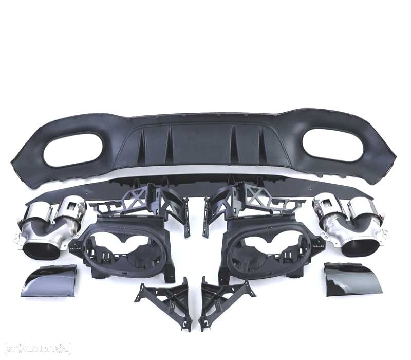 DIFUSOR MERCEDES CLASE A W177 18- LOOK AMG A45 + PONTEIRAS ESCAPE - 3