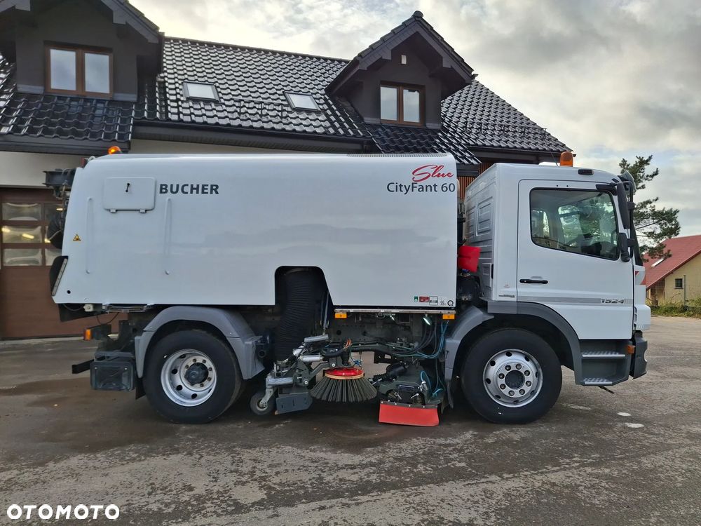 Mercedes-Benz Atego 1524 Zamiatarka BUCHER CityFant 60 2 Silniki Tylna Oś Na Poduszkach Rura Do Liści / Studzienek Zamiatarka Uliczna Sprzątanie Zamiatanie - 8