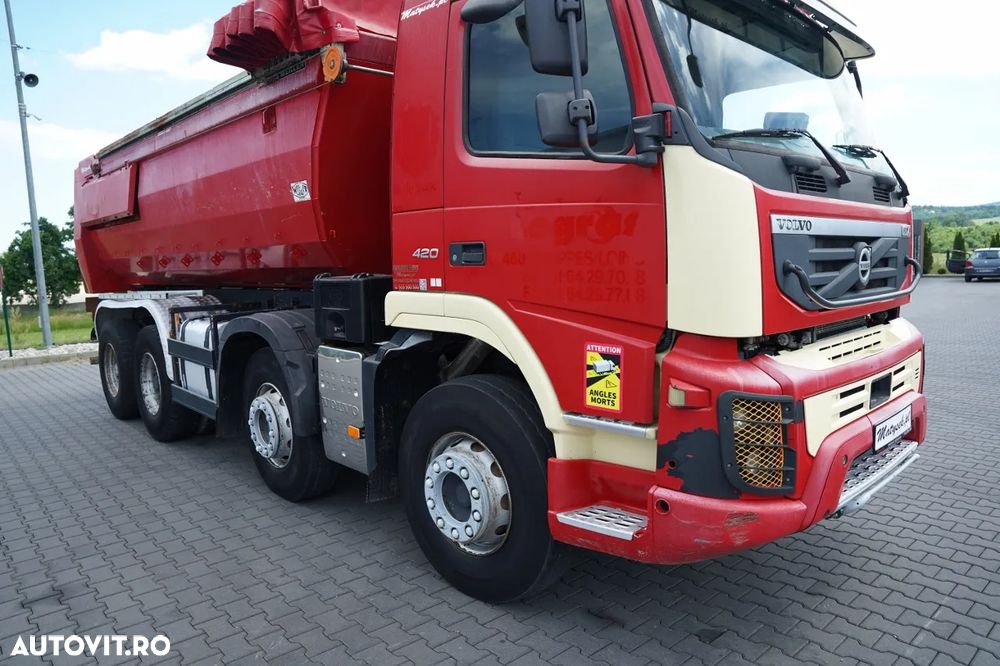 Volvo FMX 420 / 8x4 / BASCULATOR SPATE / CLAPETĂ HIDRAULICĂ / MANUALĂ / EURO 5 - 14