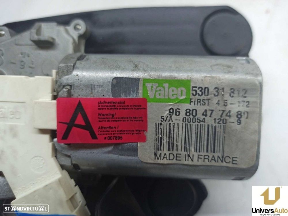 MOTOR LIMPA-VIDROS TRASEIRO PEUGEOT 308 CONFORT - 6