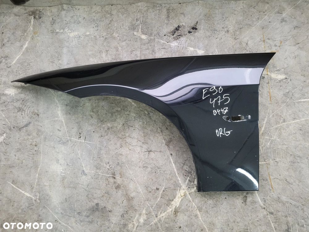BŁOTNIK LEWY PRZÓD PRZEDNI BMW 3 E90 E91 475 BLACKSAPPHIRE ORG LAKIER B447 - 1