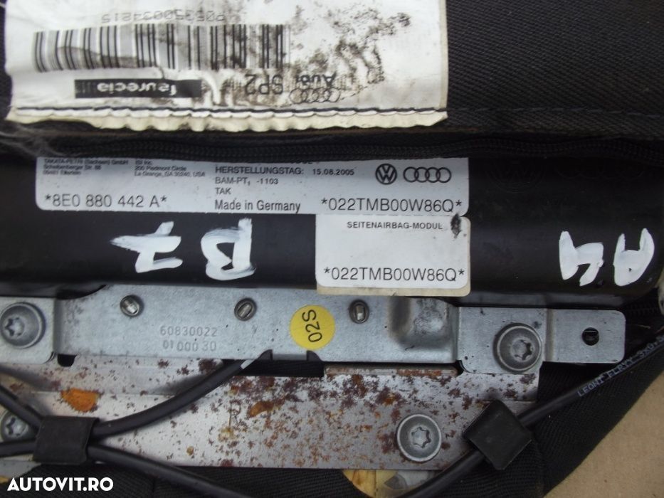 Airbag lateral Audi A4 B7 airbag-uri laterale dezmembrez Audi A4 B7 - 1