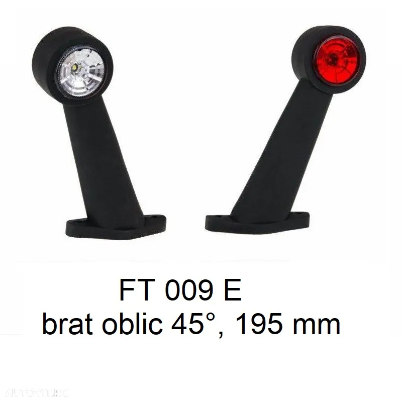 Lampă gabarit cu brat drept 88 mm FT-009 A - LED Fristom - 3