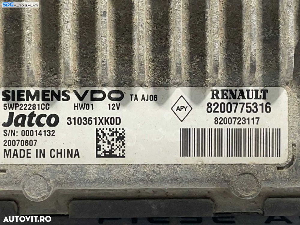 ECU Calculator Cutie Viteza Viteze Automata Renault Laguna 3 2.0 dCi 2007 - 2015 Cod 8200775316 8200723177 [L4329] - 2