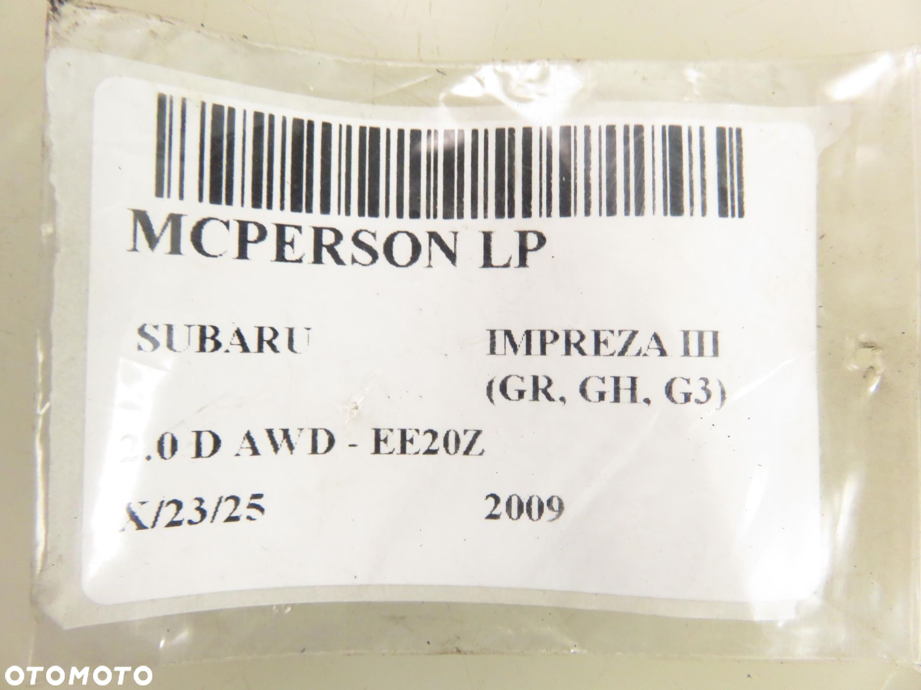 MCPERSON LEWY PRZEDNI SUBARU IMPREZA III 2.0 D - 2