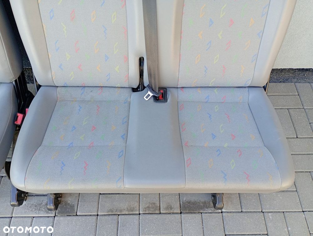 Kanapa Tył Siedzenie II Rząd Ławka Fotel Vw Transporter Caravelle T5 - 5