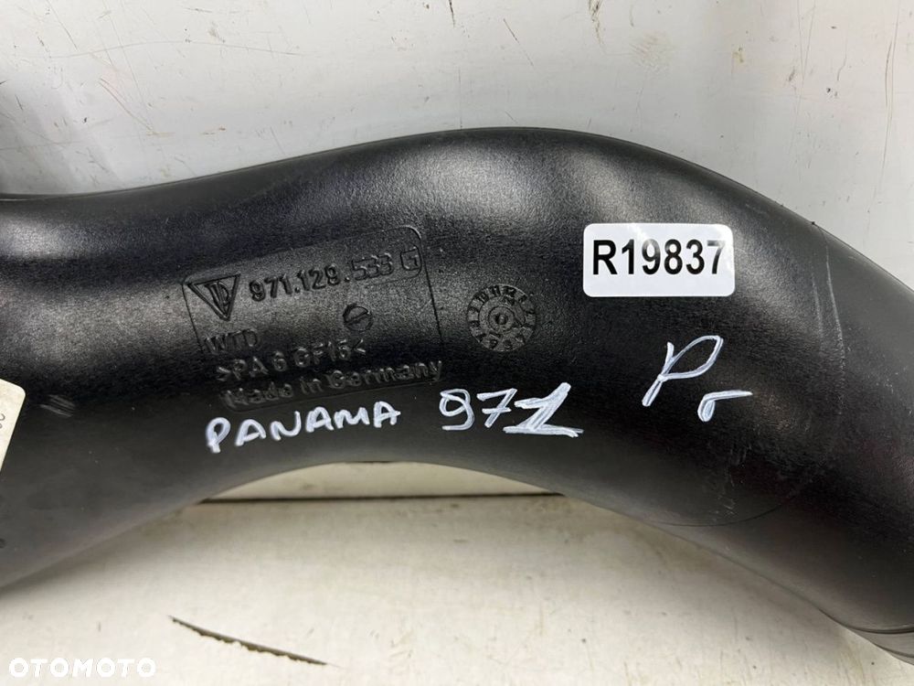 Rura Porsche Panamera II 971 16-23r. prawy dolot przewód powietrza pasa przedniego 971129533g - 6