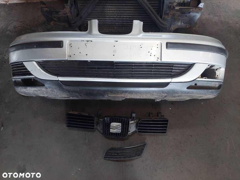 KOMPLETNY PRZÓD MASKA ZDERZAK LAMPY PAS PRZEDNI SEAT LEON I TOLEDO II LA7W - 6