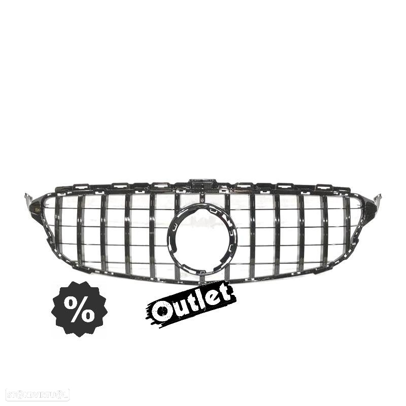 C012097C1 GRELHA DIANTEIRA MERCEDES W205 LOOK AMG GT 19- PRETO - 6
