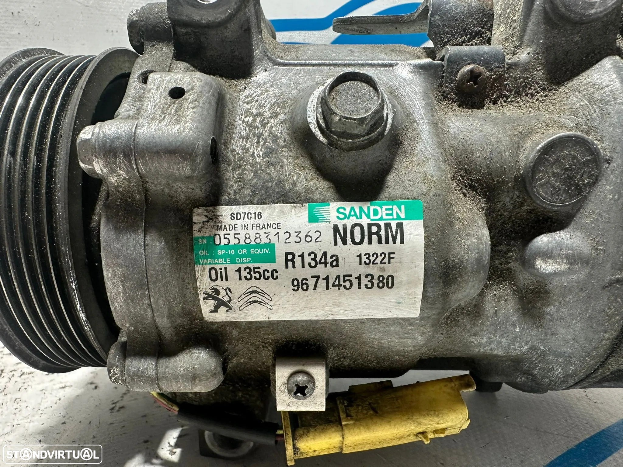 .Compressor AC Ar Condicionado Original PSA Citroen Peugeot DS 2.0 HDi 9671451380 - 7