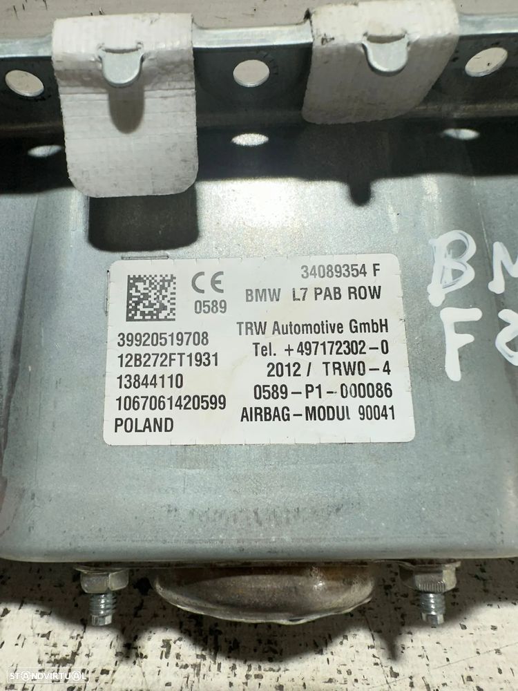 .Airbag Tablier Passageiro Pendura Original SRS BMW Serie 1 2 3 4 9205197 - 1