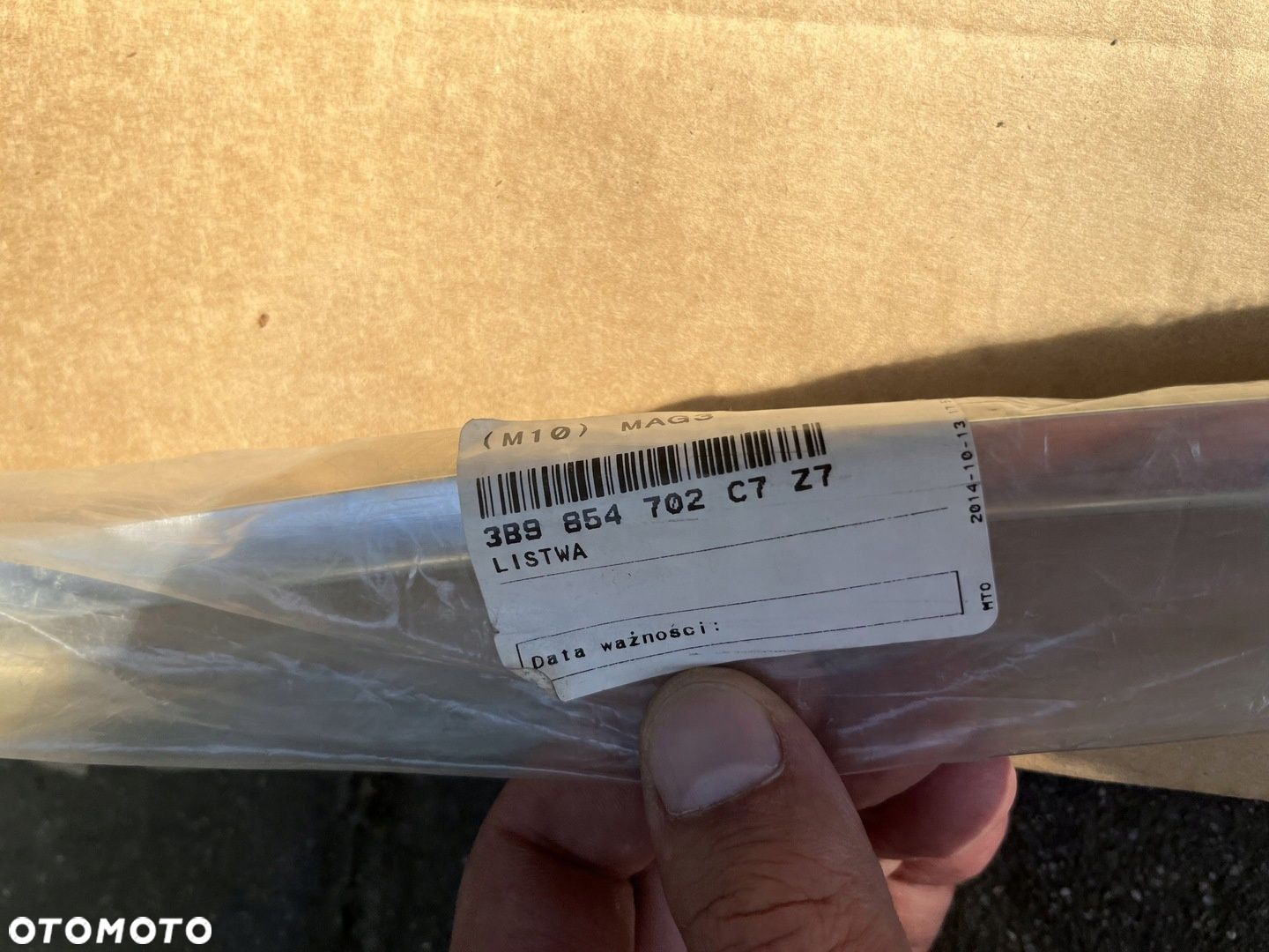 VW PASSAT B5 KOMBI listwa dachowa srebrna prawa chrom 3B9854702 C7Z7 - 5