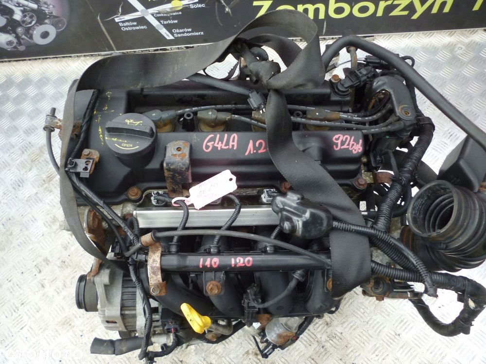 SILNIK HYUNDAI I10 I20 1.2 16V G4LA 92 TYS ZMIENNE FAZY - 2