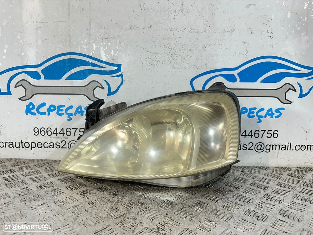 .Oticas Farois Frente Frontal Esquerdo Origina GM Opel Corsa Combo 09114331 2000 - 2011 - 5
