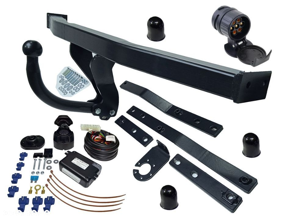 RENAULT GRAND SCENIC 2 II 3 III HAK HOLOWNICZY Z MODUŁEM 13PIN7P  MODUŁ 13 PIN + WIĄZKA + ADAPTER - 9