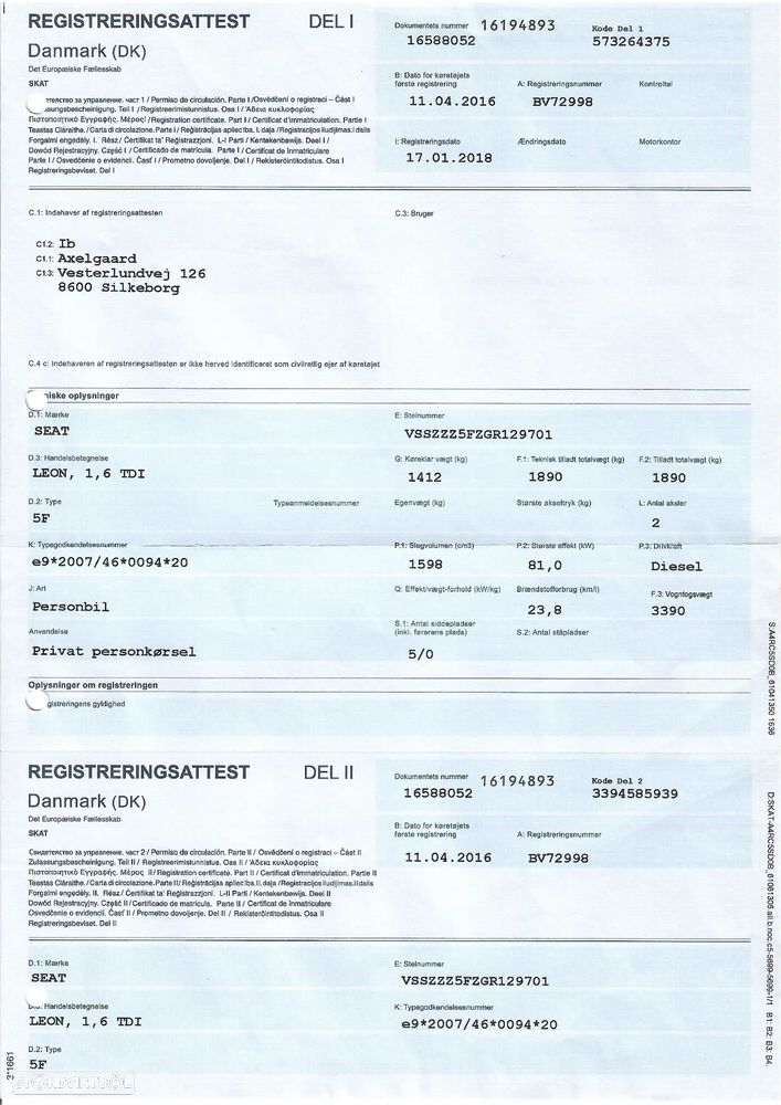 SEAT Leon X-Perience 1.6 TDi - 2