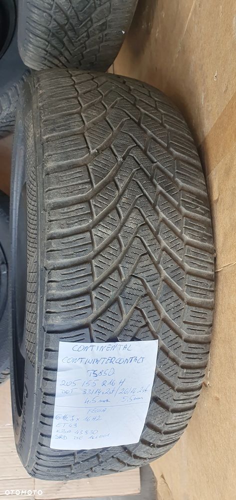 Felgi stalowe z oponami 205/55 R16 6,5J 5x112 ET49 VW Mercedes KBA43930 - 8