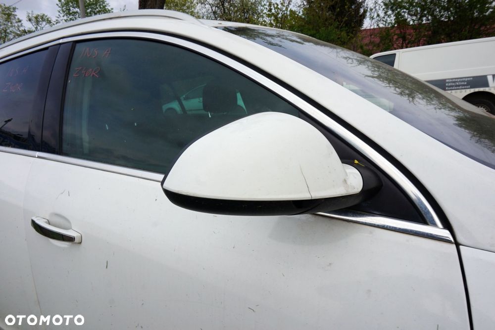 LUSTERKO ELEKTRYCZNE PRAWE INSIGNIA A I Z40R SKŁDANE EL EU BIAŁY OPEL 2008-2013 - 1