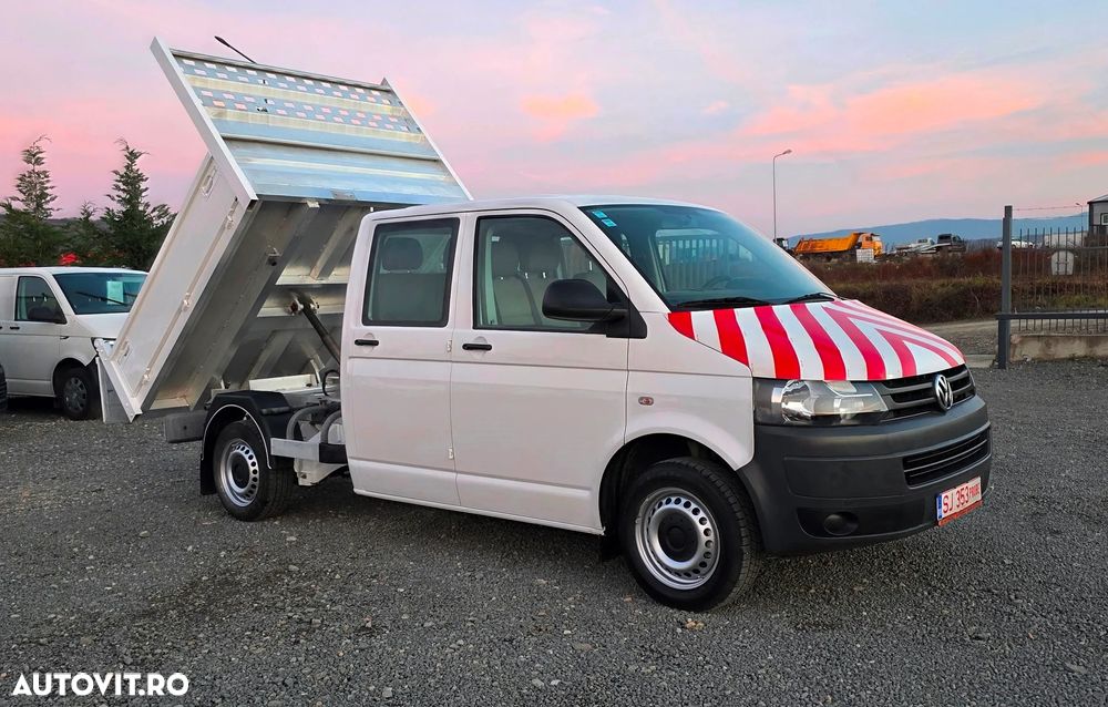 Volkswagen TRANSPORTER face lift 2.0 tdi, 140cp,  186.200 km,           basculabil 3.2t original,  07/2012 (serie 2013).  (factura cu TVA, SEAP , finantare PJ, rate PF - 2