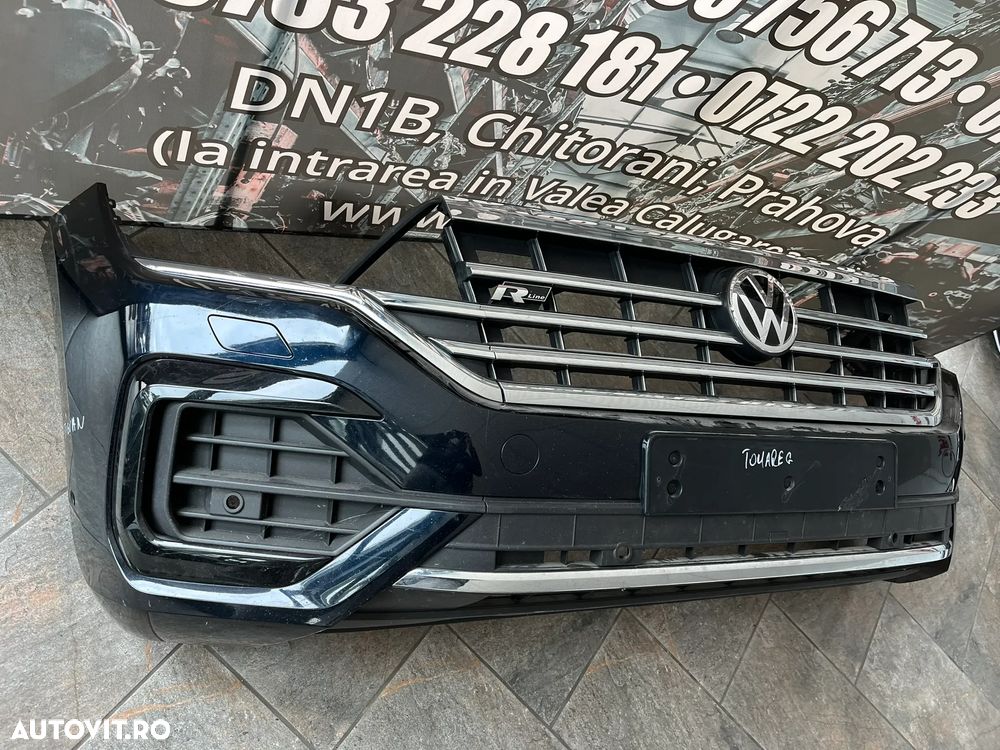 BARA FATA VW TOUAREG 3 R-LINE CR7 2017 - NEGRU 760807217A - 2