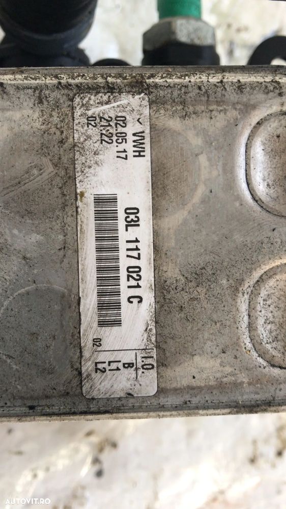 Termoflot cu suport carcasa filtru ulei 1.4 TDI CUS audi, ibiza toledo fabia 3 polo 6r 03l117021c, 04b115389B - 2