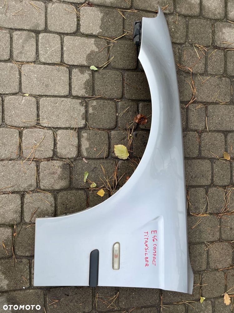 błotnik lewy bmw e46 compact titansilber oryginał ładny stan - 1