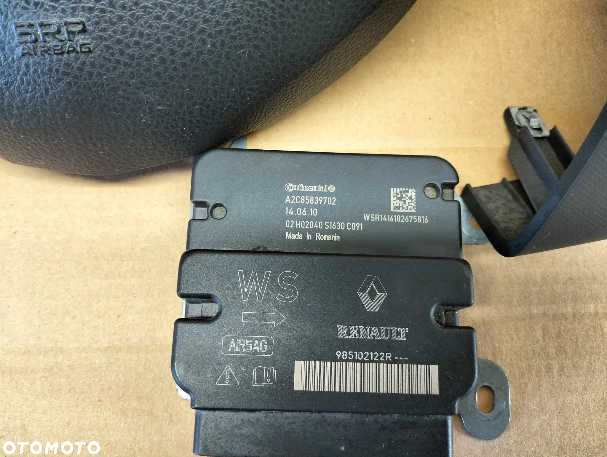 dacia logan 2  mcv poduszki sensor - 4