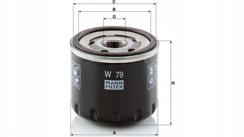 mann-filter filtr oleju opel movano / vivaro / renault trafic - 3