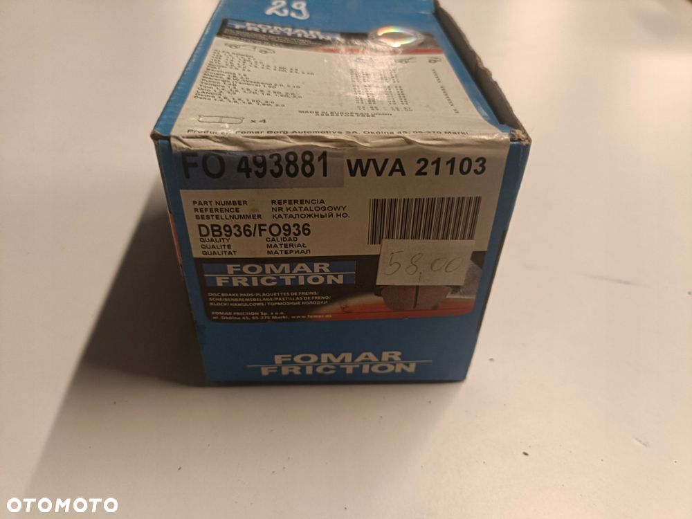 Alfa Romeo 146 Fiat Tipo Punto Uno TYLNE KLOCKI HAMULCOWE tył 493881 - 10