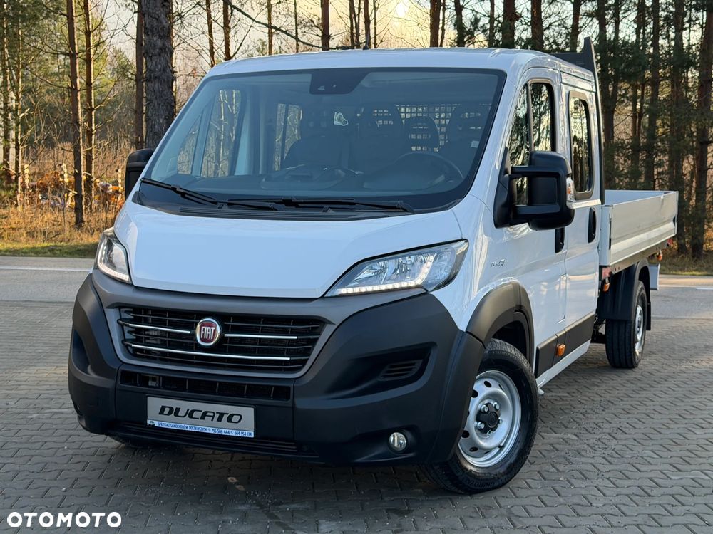 Fiat Ducato Maxi Doka 7 osób / Skrzynia 3.3m / Wzmocniony Koła 16'' / Podwójne resory / Ładowność 1285kg / Bogate wyposażenie / Serwisowany / FV23% / Salon PL - 1